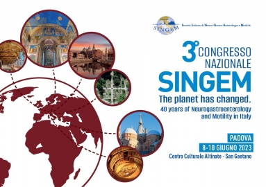3° CONGRESSO NAZIONALE SINGEM - THE PLANET HAS CHANGED. 40 YEARS OF NEUROGASTROENTEROLOGY AND MOTILITY IN ITALY