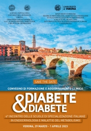 DIABETE&DIABETE | 4° Incontro delle scuole di specializzazione italiane in endocrinologia e malattie del metabolismo